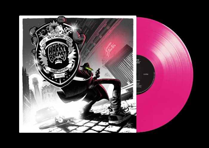 Home gassengeflüsster vinyl mockup